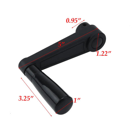 5 Inch Nylon Crank Handle Foldable Swivel Rocker For Industrial Machinery Tools And Equipment With 12mm Hole Diameter