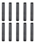 Ten Pack Three Quarter Inch By Six Inch Black Malleable Iron Pipe Nipples With Threads On Both Ends For DIY Steampunk Industrial Vintage Projects