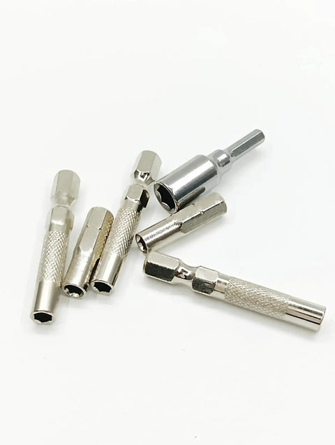 1/4 To 4mm Bit Adapter Kit With Magnetic Hex Bits Converter Precision Bits Set For DIYers And Repairs Six Piece Screwdriver Adapters