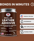 Heavy Duty Leather Adhesive 4 Oz Glue For Leather Repair And Crafting For DIY Upholstery Waterproof Heat Resistant