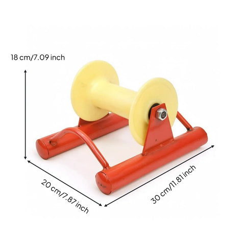 Cable Guide Wheel And Wire Pulley Roller For Electricians, 200mm Wide Straight Running Pulley with clamp, 18 cm high