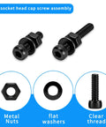 Hex socket head cap screw assembly for 405 Piece M3 Screw Assortment Kit Loaded With Hex Socket Head Cap Screws Nuts And Washers.