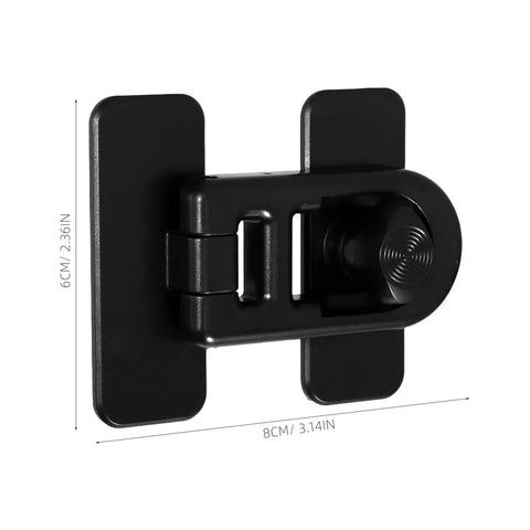 Four Pack Kid Safe Refrigerator And Oven Locks For Cabinets And Drawers, Easy Snap On Safety Latches detail in black plastic