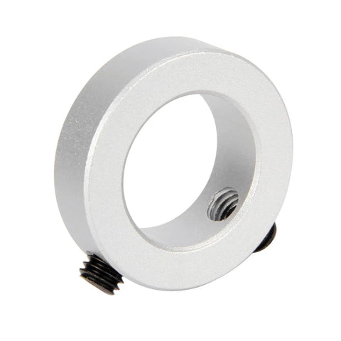 Four Pack 8mm Bore Shaft Collars With Aluminum Alloy Screw Style Clamping For Heavy Duty Shaft Grip 14mm Outer Diameter And 8mm Width Easy Quick Install Ideal For CNC Machines And Conveyor Systems, single collar