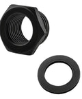 Knockout Hole Saw Arbor Adapter Converts One Half To Five Eighths Thread Fits One Twenty Five Through Six Inch Blades compatible adapter and washer.