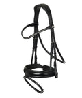 Kudos Classic Dressage Bridle In Black Full Size With Detachable Clincher Browband All Day Cushioned Crank Noseband Crank Pad Comfort