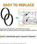Replacement Belts For Hoover WindTunnel XL And Max Capacity Pet Upright Vacuums Pack Of 2 Durable Elastic Rubber Belts For UH71105
