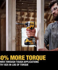 Compact 20V Max Brushless Cordless Impact Driver Kit With Battery And Charger Delivers Heavy Duty Muscle And Knockout Speed For The Daily Grind featuring hands-on use drilling into wood.