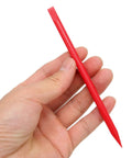 Red Movement Installation Rod For Watches And Dial Repair Cleaning Sticks ABS Plastic Double End Watchmaking Tool in hand view