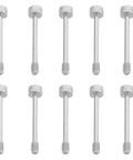 Built Damn Tough Stainless Steel Hex Socket Bolts And Nuts Set With Self Locking Anti Vibration Threads, Precision flat head screws, ten pieces.