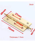Concealed Rotating Cabinet Door Hinges Brushed Decorative Butt Hinge For Cabinets And Cupboards, 3-Inch, 1 Piece