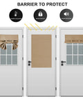 Blackout Door Curtain Panel For Privacy And Light Blocking In Mocha 24 By 38 Inches With Easy Install And Noise Reduction Ideal For Glass Doors And Windows Great For Entryways Classrooms And Study Rooms shown on doors