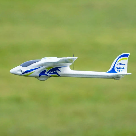 Arrows RC Plane 600mm Hawk Eyes Remote Control Airplane Plug And Play Ready To Fly RTF Easy To Fly with sleek white design