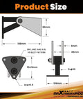 Universal Engine Motor Mount Kit For Chevy Small Big Block Sbc Bbc 350 V6 dimensions and bolt pattern specifications image.