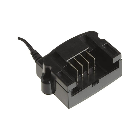 20V Max Lithium Battery Charger For 12V And 20V Batteries, black slide-pack design, showing metal connectors, LCS1620B model