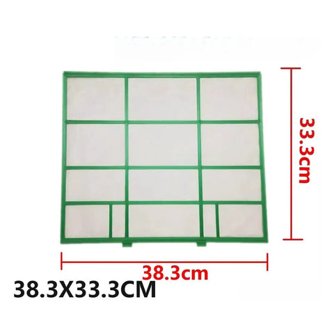 Solid Two Pack Washable Air Conditioner Filters For Split And Window Units reusable dust screen 38.3x33.3 cm detail view