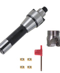 R8 FMB22 Milling Handle 400R 50mm CNC End Milling Cutter with T15 wrench and 4 APMT1604 carbide inserts shown