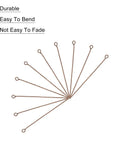 Red Copper Eye Pins 45mm 21 Gauge 0.7mm For Jewelry Making Findings DIY Craft Bead Stringing Necklaces Bracelets Earrings Head Pins Ideal 200 Pieces For Beaders DIYers And Craft Lovers, fan layout