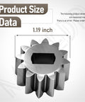 Two Pack Pinion Gear Set 12 Tooth For Toro 22 Inch Wheel Lawn Mower Self Propelled Compatible With 10604 10605 size 1.19 inch