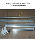 Premium Foldable Bubble Wrap Holder And Transport Station Dispenser Built Dang Tough With Rust Resistant Galvanized Steel, includes assembly parts.