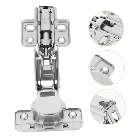 Soft Close Cabinet Hinges With Quiet Damping For Full Overlay Kitchen Cabinets And Face Frame Hardware 2 Pack Durable Steel Silver Finish