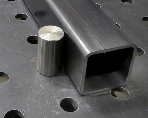 Get Your Builds Dead Nuts Straight With These Heavy Duty Steel Welding Table Fixture Pins Quick Square Stops Grip Tight Inside 5 8 Inch Holes Shop Floor Ready Fabrication Jigs Clamps And Setup Gear 4 Pack Black