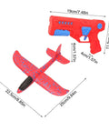 Hand Launched Foam Airplane Toy For Backyard Fun Easy Throw Glider With Safe Soft Foam Aerodynamic Body and launcher