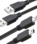 Two Pack 10 Foot PS3 Controller Charger Cable For Sony PlayStation 3 DualShock 3 Move Wireless Remotes Charge While You Play