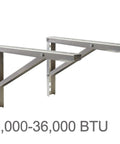 Heavy Duty Wall Mount Bracket for Ductless Mini Split Condenser and Heat Pump Systems, Rust Free Aluminum