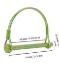 Arch Gold Trailer Pin Pack Of 10 2.75 Inch By 0.25 Inch Shaft Locking Coupler Pins For Heavy Duty Farm Trailers Wagons Towing Lawn PTO And Hitches Durable Rust Resistant. Gold arch trailer pin with 2.75 in length and 0.25 in shaft.
