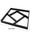 Reusable Concrete Walk Maker For DIY Garden Paths And Patio Pavers Create Stepping Stone Designs For Lawn Yard And Deck 40cm Paver Forms For Concrete Countertops And Outdoor Walkways, shown with dimensions 40x40x4 cm, ABS material.