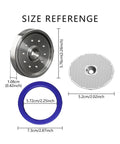 Dual Boiler Espresso Group Head Gasket Shower Screen Filter Replacement Kit Fits BES920XL Machines size reference with measurements.