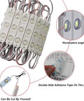 Storefront LED Module Kit For Signs White 6500K 2835 SMD 1.2W 12V DC Waterproof Window Light 100 Pcs For Letter Advertising