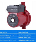 120 Watt Automatic Hot Water Recirculation Pump with NPT 3/4 inch connectors for boosting household pressure and solar heaters.