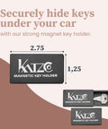 3-Pack Magnetic Key Lock Box Set With Strong Magnets For Car Home And Outdoor Use, black ABS, size 1.25x2.75"."