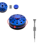 10 Pcs Precision Slotted And Phillips Watch Screwdriver Set With 20 Extra Replacement Blades shown with screwdriver and metal storage case.