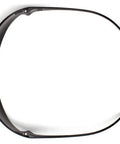 Top view of Budget Lightweight Frameless Safety Glasses With Integrated Nosepiece, Anti Scratch Lenses, ANSI Z87.1 High Velocity Impact
