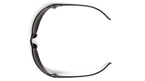 Top view of Budget Lightweight Frameless Safety Glasses With Integrated Nosepiece, Anti Scratch Lenses, ANSI Z87.1 High Velocity Impact