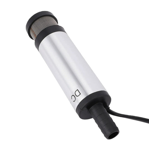 Stainless Steel Derv Fuel Transfer Pump 24V DC Electric Submersible For Water Oil Refueling Marine Farm Workshop With Extended Filter Screen For Clean Liquid Output Quick And Reliable Performance
