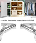 Heavy Duty Up Spring Hinge Set For Cabinets 80 Degree Under Cabinet Hinges 4kg Load Bearing Foldable Steel Lifting Bracket