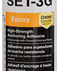 Heavy Duty Epoxy Anchoring Formula For Threaded Rods And Rebar With Rapid Cure Setup In An Easy Squeeze 8.5 Oz Cartridge.