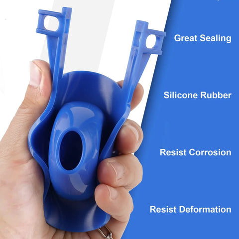 Two Inch Universal Toilet Flapper Replacement With Long Lasting Rubber Seal And Stainless Steel Chain Fits Most Two Inch Flush Valves