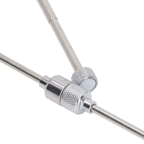 Handy Dandy Telescoping Magnetic Pickup Tool With 10 15 20 Lb Strength Retractable Pen Kit Made For Garage Garage Factory Jobs Featuring Soft Comfortable Grip Handle That Lets You Snag Nails Screws Bolts And More Without Bending Over Or Getting Dirty, close-up metal grip