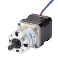 Beefy Torque 27 To 1 Planetary Gearbox For Nema 17 Stepper Motor side view showing compact design and wiring for CNC and 3D printer projects.