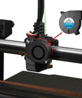 50mmx15mm 5015 Blower Fan 24V for 3D Printers Brushless Cooling installed on 3D printer hotend with hydraulic bearing.