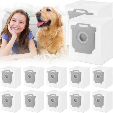 12 Pack Replacement Vacuum Bags For Roomba I Series J And S Series Models Compatible with I1 I1 Plus I3 I3 Plus