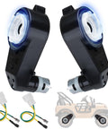 Two 24V RS555 High Speed 40000RPM Motor Upgrade Kit For Electric Wheels, Beef Up Your Ride With Big Torque And Quick Acceleration, 12mm Shaft Hole, 35mm Motor Diameter, 19.3cm Length, Durable Gearbox, pair with wires