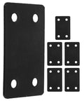 Six Pack Stainless Steel Flat Joining Plates For Wood Furniture, Straight Metal Brackets With Stable Support And Easy Install