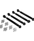 Dodge Ram Adjustable Front Upper And Lower Control Arms Kit For Bolt On 1 To 6 Inch Lift And Adjustable Panhard Track Bar For 0 To 4 Inch Lift 1994 2002 4WD Off Road Upgrade black steel arms with bushings and spacers