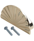 Gold Semicircular Cabinet Handle For Wardrobe, Drawer And Door Zinc Alloy Pull Knob with included mounting hardware